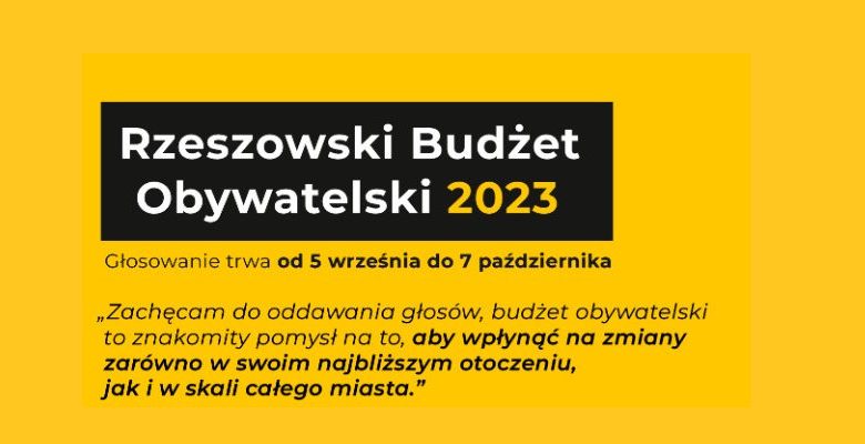 Rzeszowski Budżet Obywatelski 2023